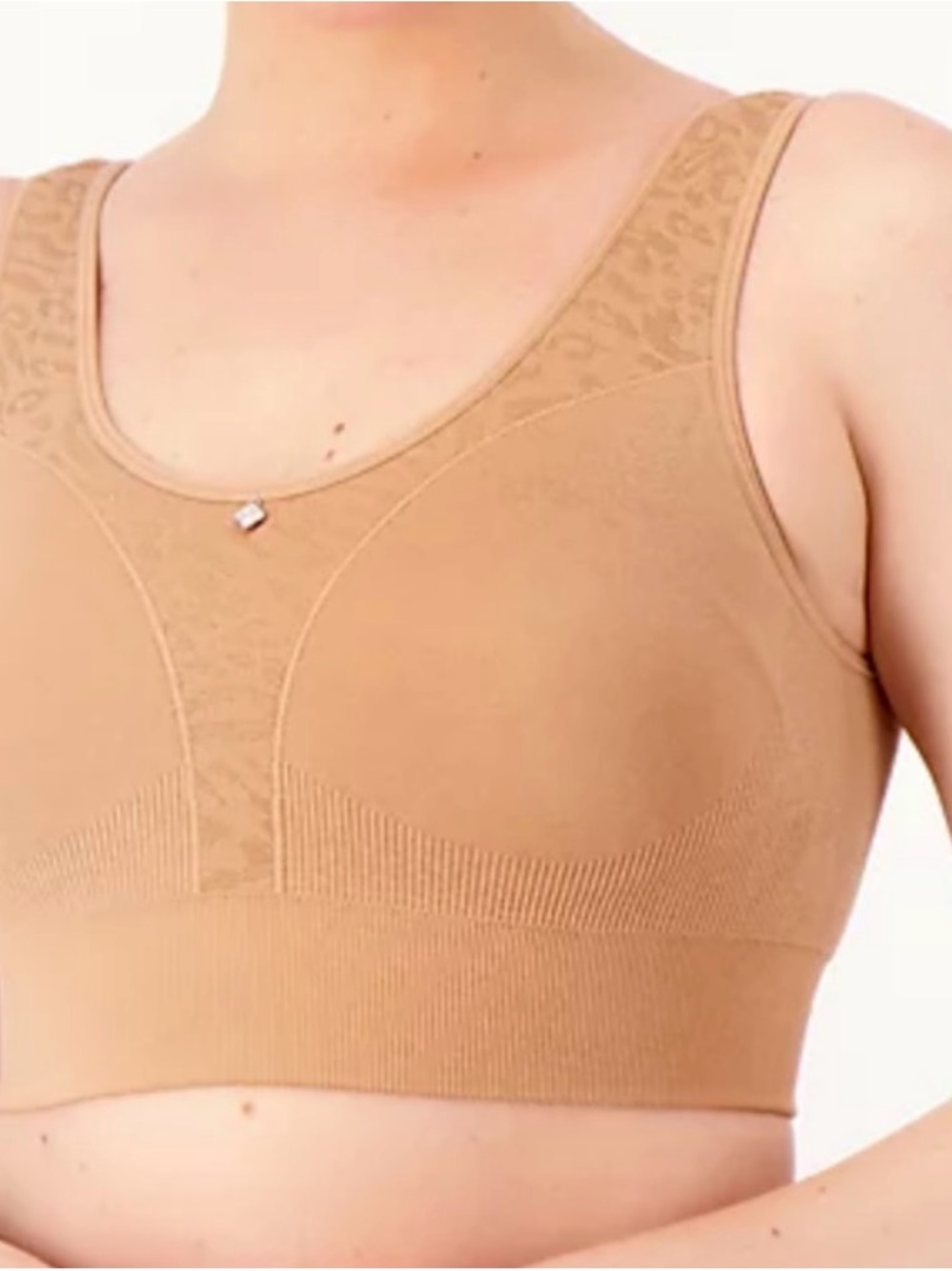 Breezies Wireless Seamless Bra in Nude Tan-NWOT